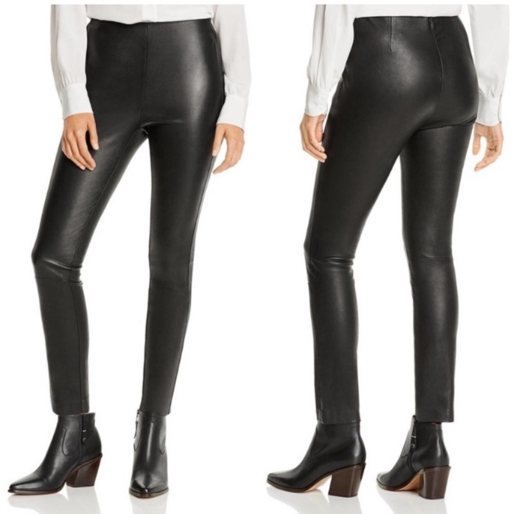 COPY - Rag & bone 100% leather Simone black pants